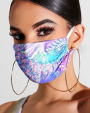 Graphic Print Breathable Mouth Mask Washable And Reusable