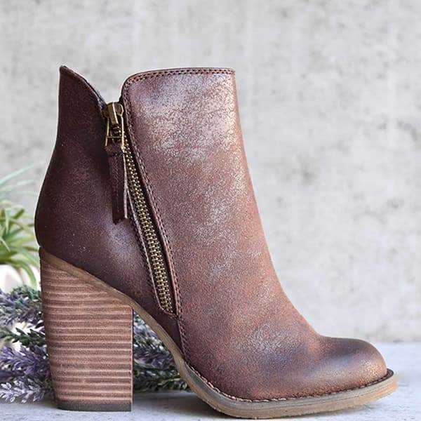 women fashion chunky boots