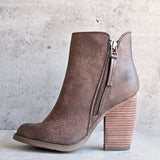 women fashion chunky boots